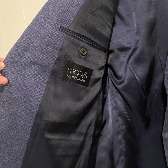 Navy Lauren Ralph Lauren Blazer / Sport Coat Silk Wool Blend - Picture 8 of 10